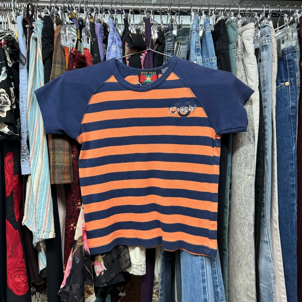 Y2K Five Star Baby Tee